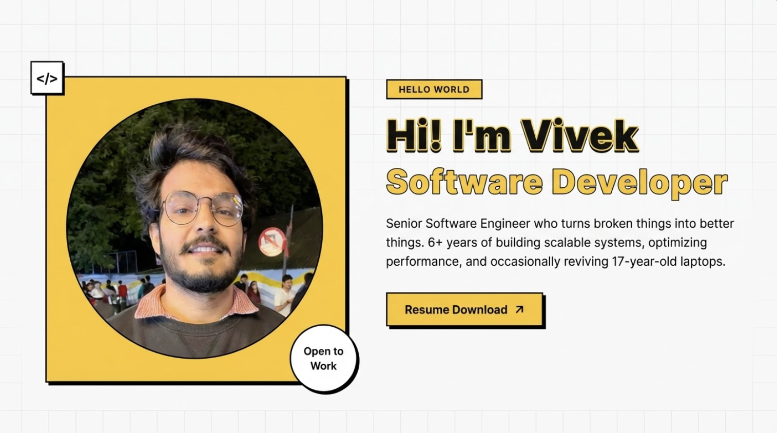 Vivek Pawar — Senior Software Engineer